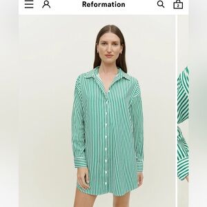 Reformation Mariette Dress Tuesday Stripe - Size S